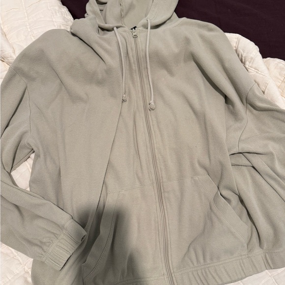 PacSun Tops - Pacsun Light Sage Zip-Up Hoodie